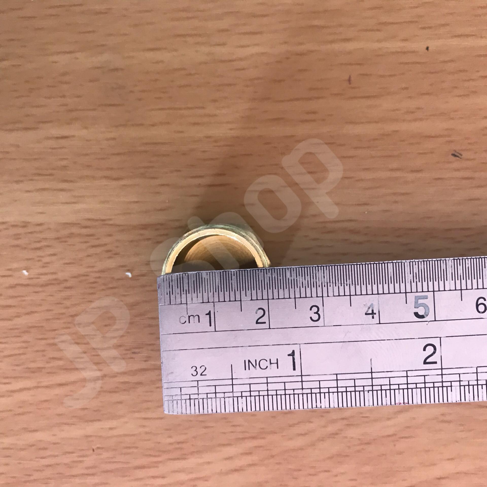 ฝาปิดทองเหลือง ขนาด 4 หุน เกลียวนอก ฝาปิด ทองเหลือง 4 หุน #0854