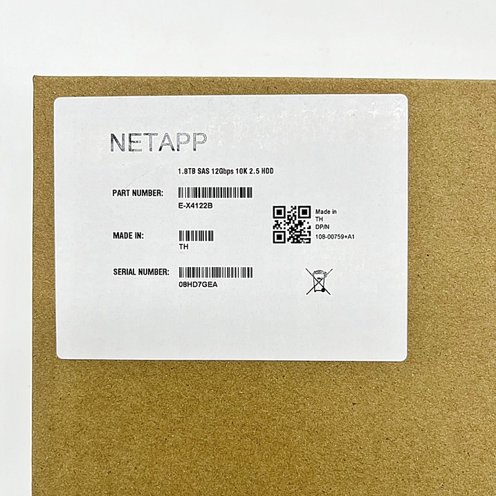 NEW NetApp E-X4122B [TorCompTH Thailand ขายจำหน่าย ราคา] NetApp 1.8TB 10K 12G 2.5 in SAS SFF HDD with Tray for E2824