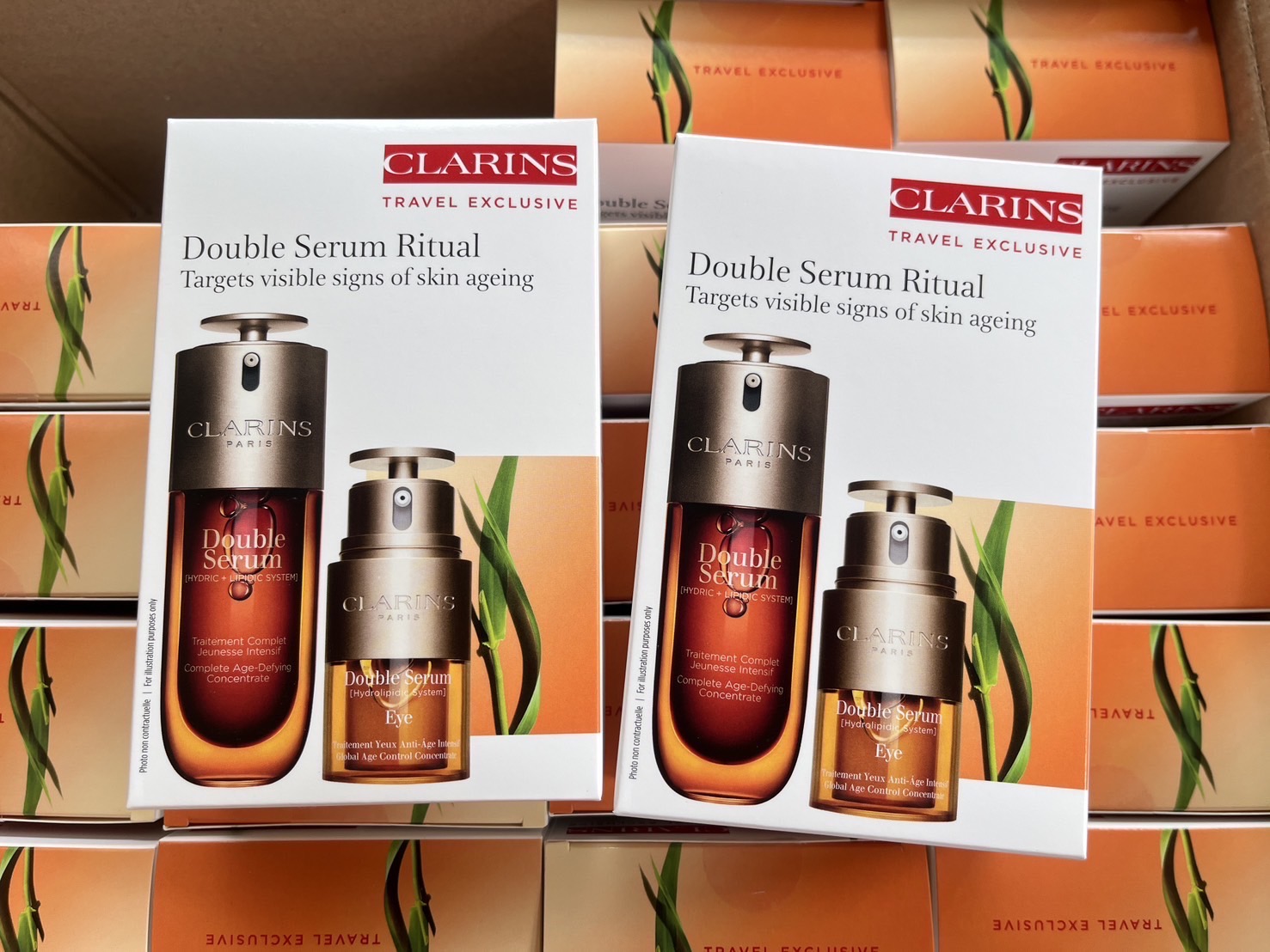 เซต CLARINS Double Serum Ritual Set เซรั่ม 50ml.+อายเซรั่ม 20ml.