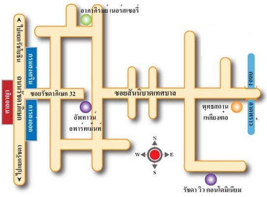 ขายคอนโด ย่าน รัชดาภิเษก 32, รัชโยธิน จันทรเกษม : คอนโด อาภา เพลส : 26.17 ตารางเมตร