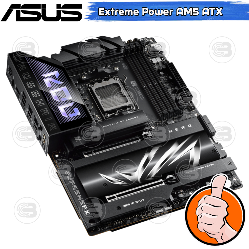 [CoolBlasterThai] ASUS MAINBOARD ROG CROSSHAIR X870E HERO AMD SOCKET AM5 DDR5 ATX ประกัน 3 ปี