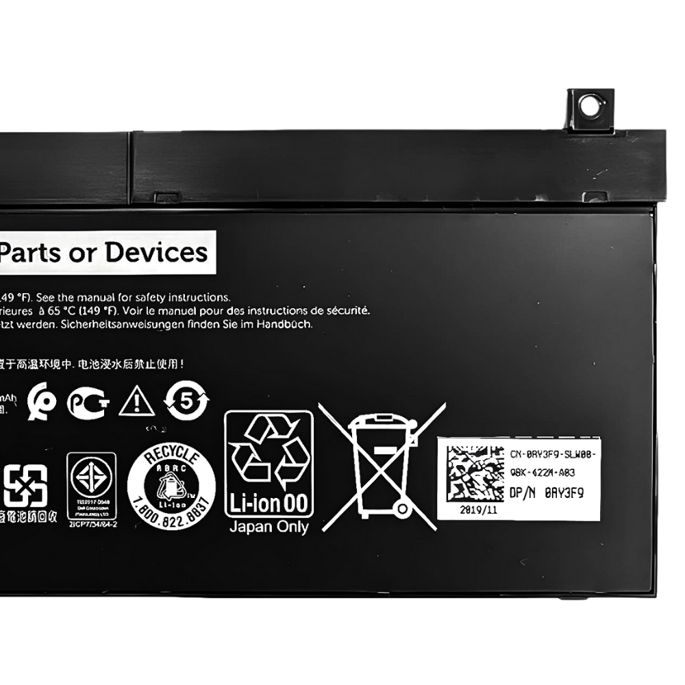 Battery Dell Precision 7530, 4-Cell 64Wh, แบตเตอรี่ Dell 5TF10 ของแท้รับประกันศูนย์ Dell Thailand ราคาไม่แพง