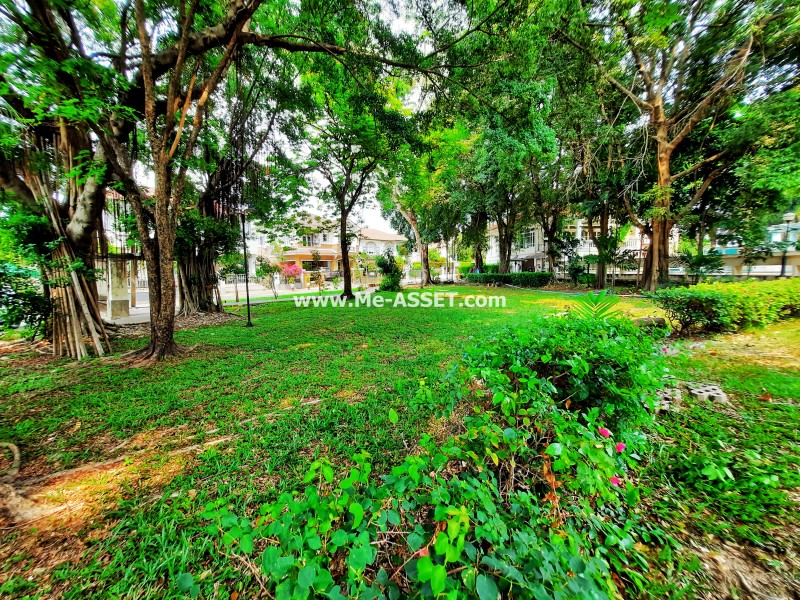 ขายบ้านเดี่ยว ม.นันทวัน วงแหวน-รัตนาธิเบศร์ ถ.ตลิ่งชัน-สุพรรณบุรี ต.เสาธงหิน อ.บางใหญ่ นนทบุรี ต้นโครงการ ติดสวนสาธารณะ หน้าบ้านไม่ชนใคร / พื้นที่ 2 ชั้น 146.7 ตารางวา