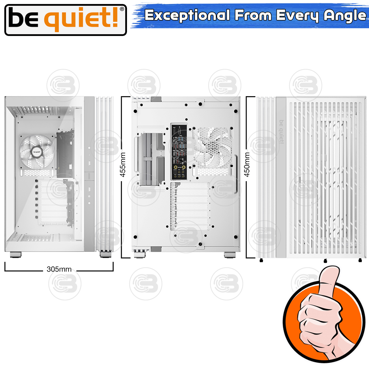 [CoolBlasterThai] Be Quiet LIGHT BASE 600 LX White PC Case (BGW68) ประกัน 3 ปี
