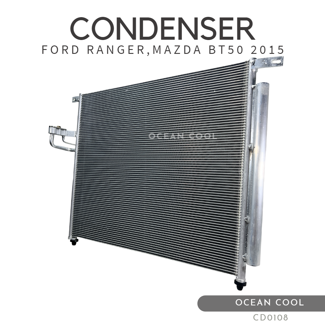 แผงแอร์ ฟอร์ด เรนเจอร์ , มาสด้า บีที50 โปร 2015 - ปัจจุบัน CD0108 CONDENSER FORD RANGER MAZDA BT50 PRO คอยล์ร้อน ฟอร์ด เรนเจอร์,มาสด้า ธันเดอร์ บีที50 โปร รังผึ้ง