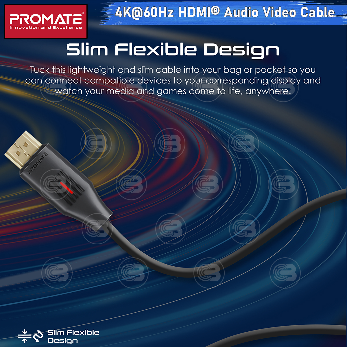 [CoolBlasterThai] PROMATE HDMI To HDMI 4K@60Hz 3.0M (PROLINK4K60-300) (2Y Warranty)