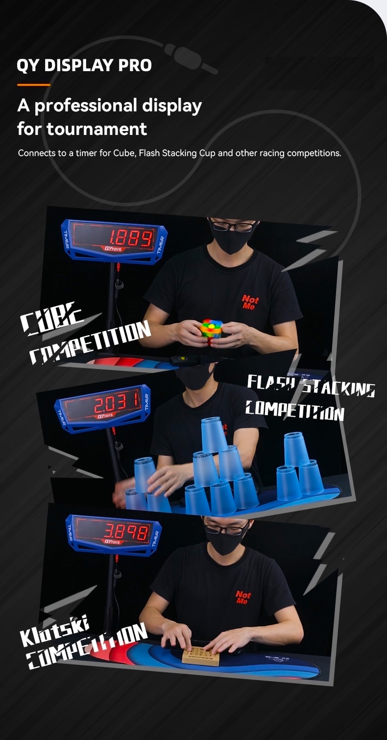 จอแสดงเวลาการแข่งขัน QY Display Pro Timer (Bluetooth) #QY3233