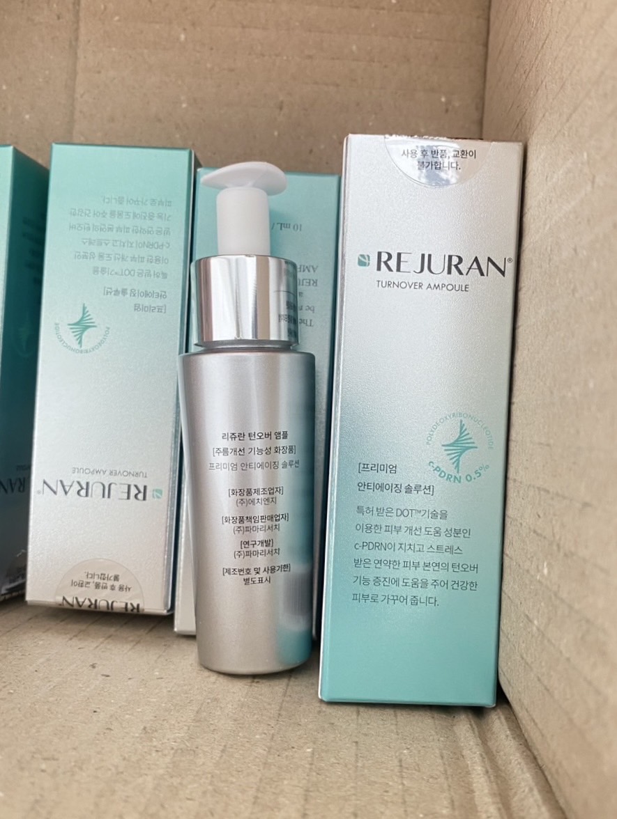 REJURAN Healer Turnover Ampoule 10ml. เซรั่มหน้าใสเด้ง กระชับรูขุมขน ขวดเงิน ขนาดทดลอง