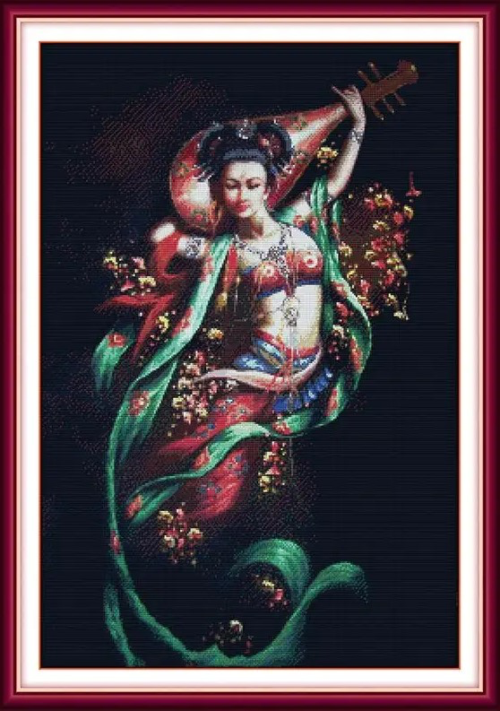 Rebounding lute (ไม่พิมพ์/พิมพ์ลาย)