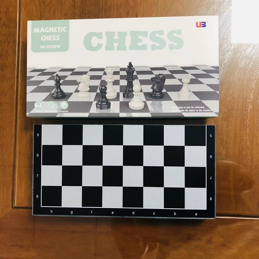 หมากรุกสากลแม่เหล็ก Black&White Magnetic Chess