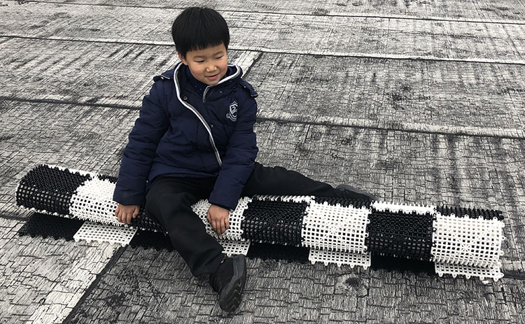 16" Giant Chess Set with Plastic Rubberized Vinyl Board ชุดหมากรุกยักษ์16นิ้ว+กระดานพลาสติกยาง