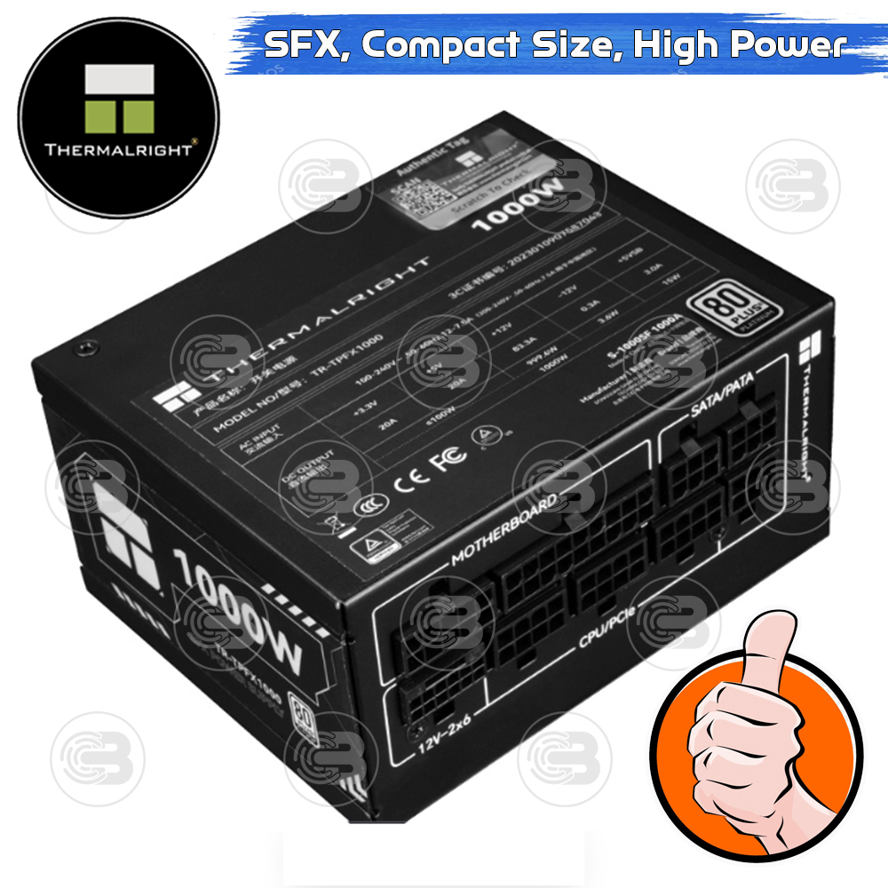 [CoolBlasterThai] Thermalright SFX Power Supply 1000W 80 Plus Platinum Embossed Full Modular (TPFX 1000) ประกัน 7 ปี
