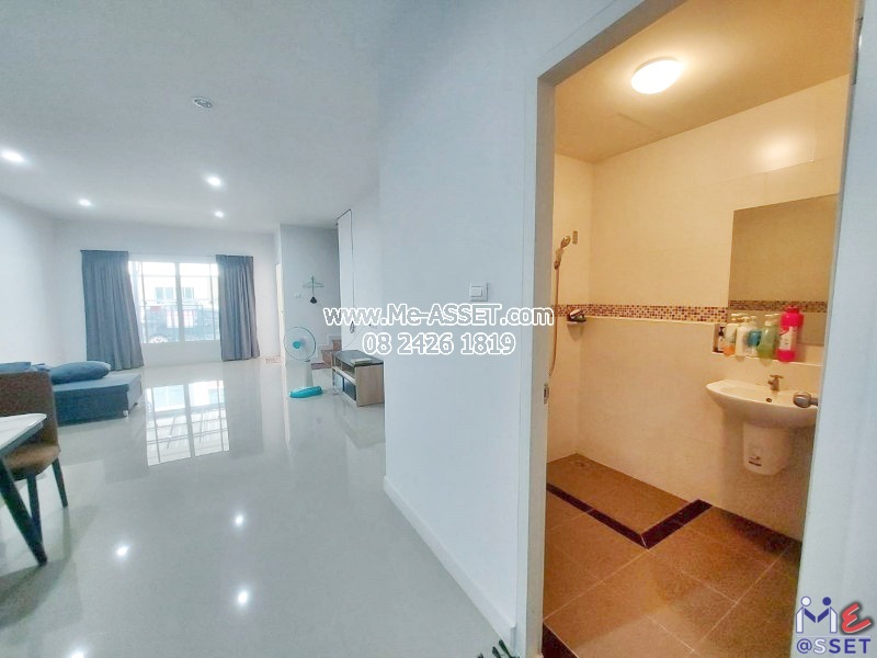 ขายและเช่า ทาวน์โฮม ย่าน คลองพระอุดม คลองข่อย วัดท่าเกวียน วัดทองสะอาด ลาดหลุมแก้ว : บ้านสวนธนาการ์เด้น : 2 ชั้น 22.7 ตารางวา