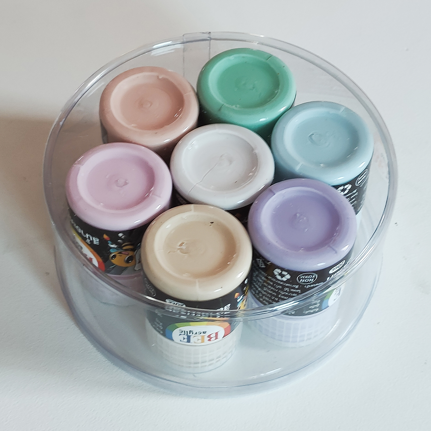 ชุดสีอะคริลิค BEE 20 มล. 7 ขวด Acrylic Paint Color