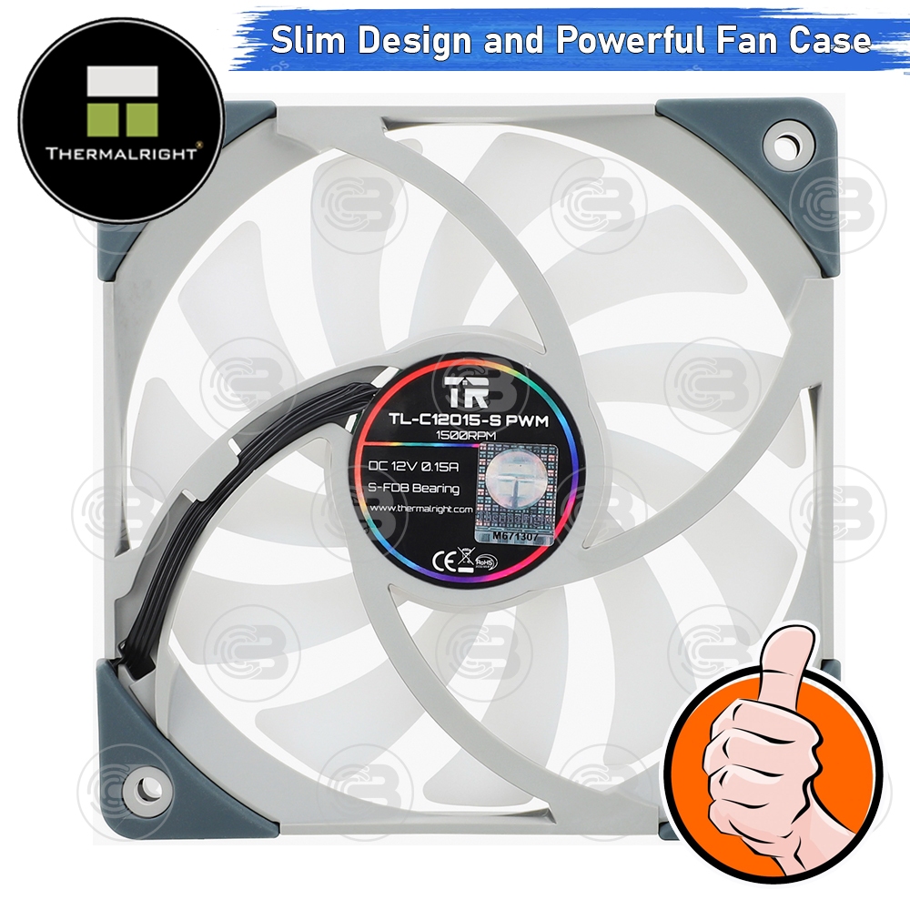 [CoolBlasterThai] Thermalright TL-C12015S A-RGB Slim Fan Case (size 120 mm.) ประกัน 3 ปี