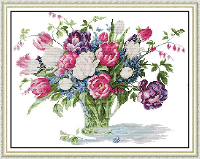 Tulip vase (ไม่พิมพ์/พิมพ์ลาย)