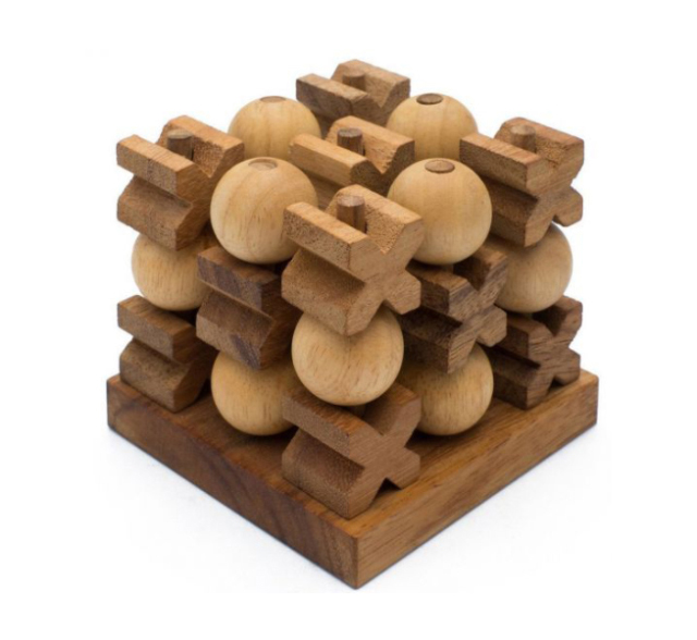 เกมOX 3D โอเอกซ์ไม้จามจุรี3มิติ (Tic-tac-toe)