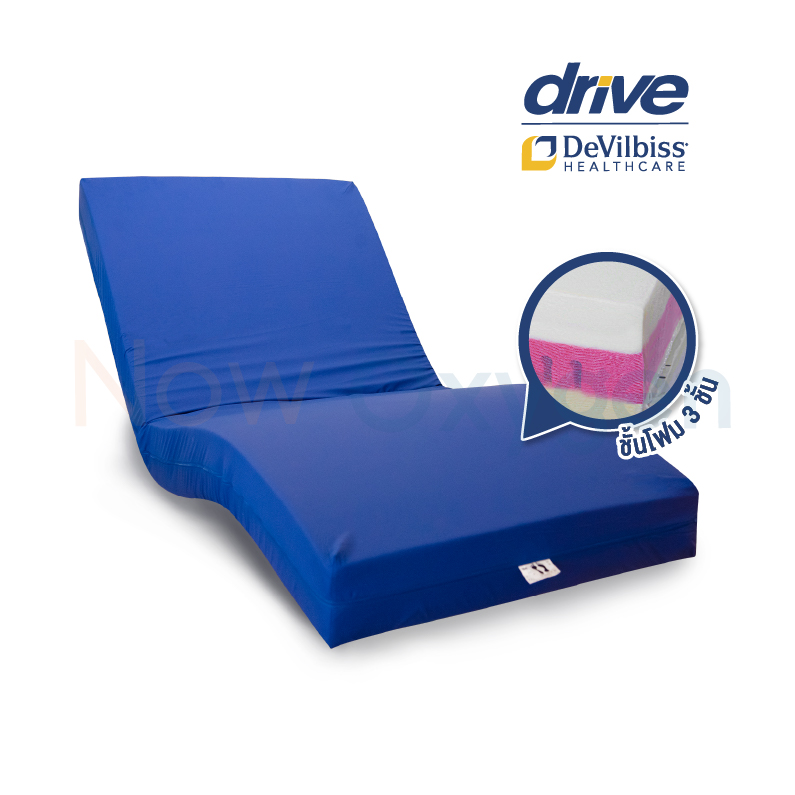 🇺🇸 ที่นอนโฟม ป้องกันแผลกดทับ 3 Layer (ป้องกันระดับสูง) รองรับน้ำหนักได้ 250 kg. Devilbiss รุ่น Gravimed Baritexx รับประกันศูนย์ไทย 5 ปี