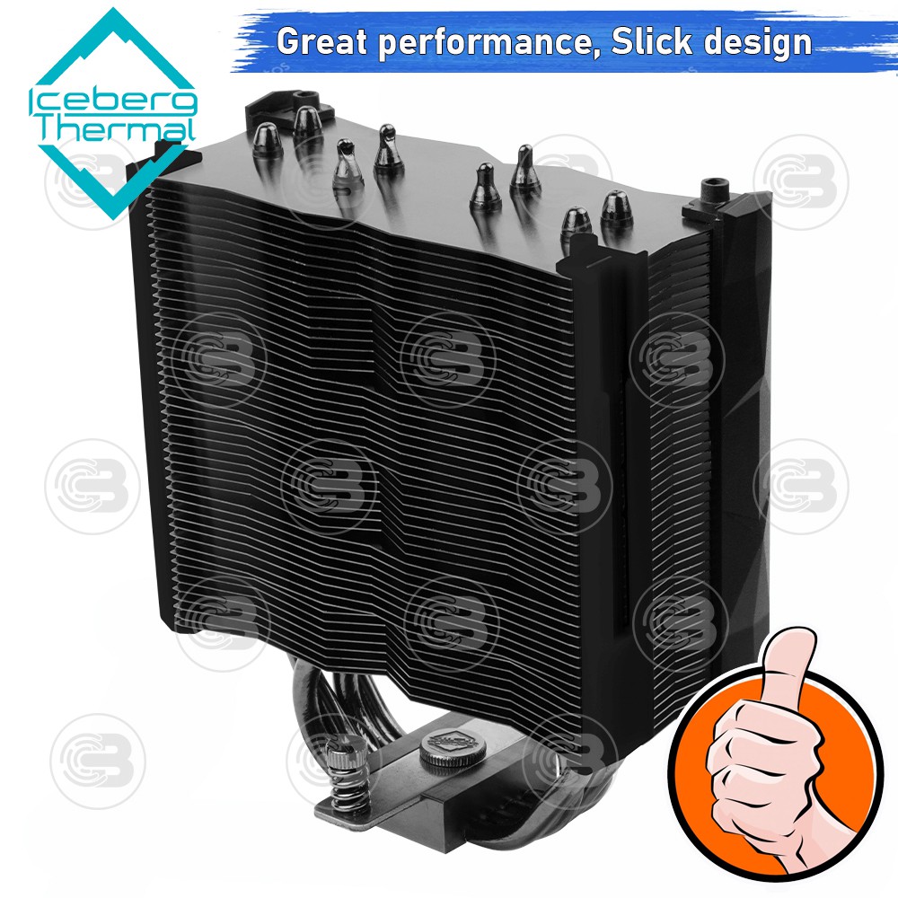 [CoolBlasterThai] Iceberg Thermal IceSLEET G4 Midnight Multi Compatible Tower CPU Cooler with A-RGB