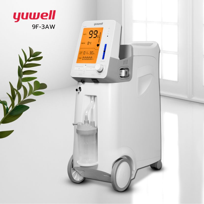 [👍รุ่นใหม่] เครื่องผลิตออกซิเจน ขนาด 3 ลิตร Yuwell รุ่น 9F-3AW ประกันศูนย์ไทย 3 ปี