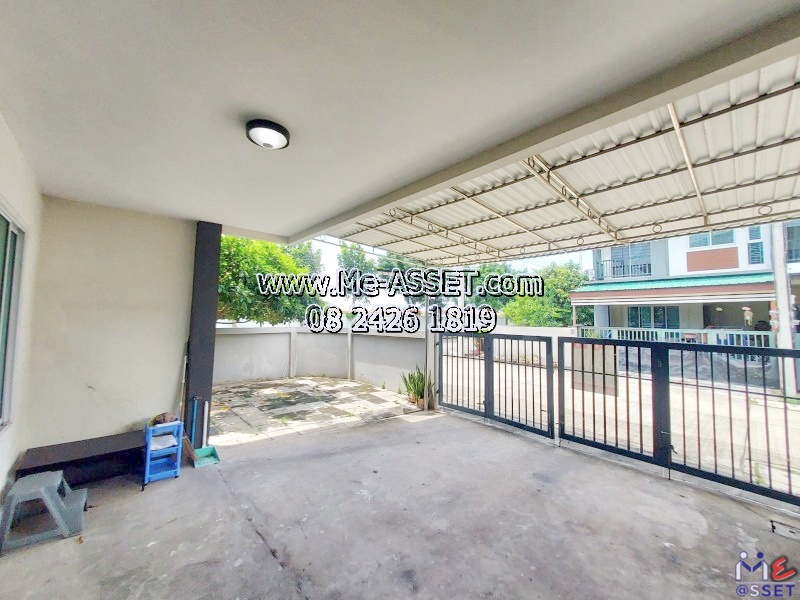 ขายถูกทาวน์โฮม หลังมุมต้นโครงการ ย่าน ซอยวัดท่าเกวียน เลียบคลองพระอุดม คลองบางไผ่ วัดทองสะอาด ลาดหลุมแก้ว : ม.บ้านสวนธนาการ์เด้น : 2 ชั้น 43.4 ตร.วา