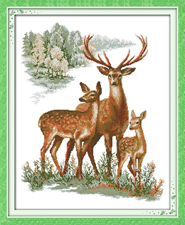 Deer family (พิมพ์ลาย)