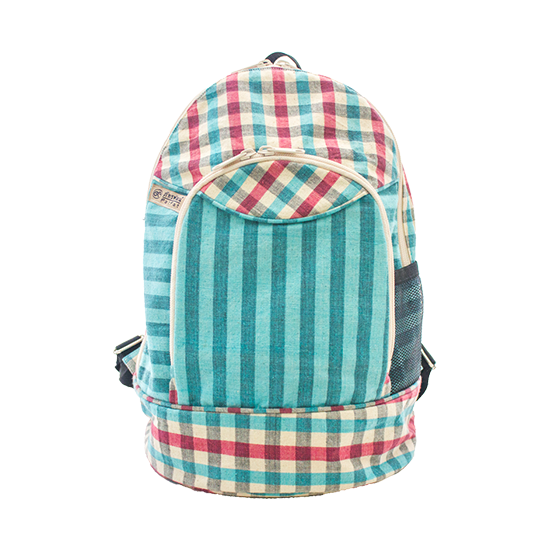 กระเป๋าเป้ลายสก็อตใหญ่ (คละลาย,คละสี) Backpack (Mixed color)