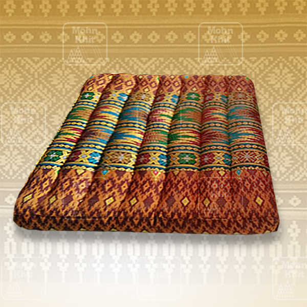 เบาะสมาธิหนาขนาดใหญ่ผ้าพิเศษ 50x50x7Cm ,Large special wave maditation mattresses Cushions Khit Pillow Small Kapok100%