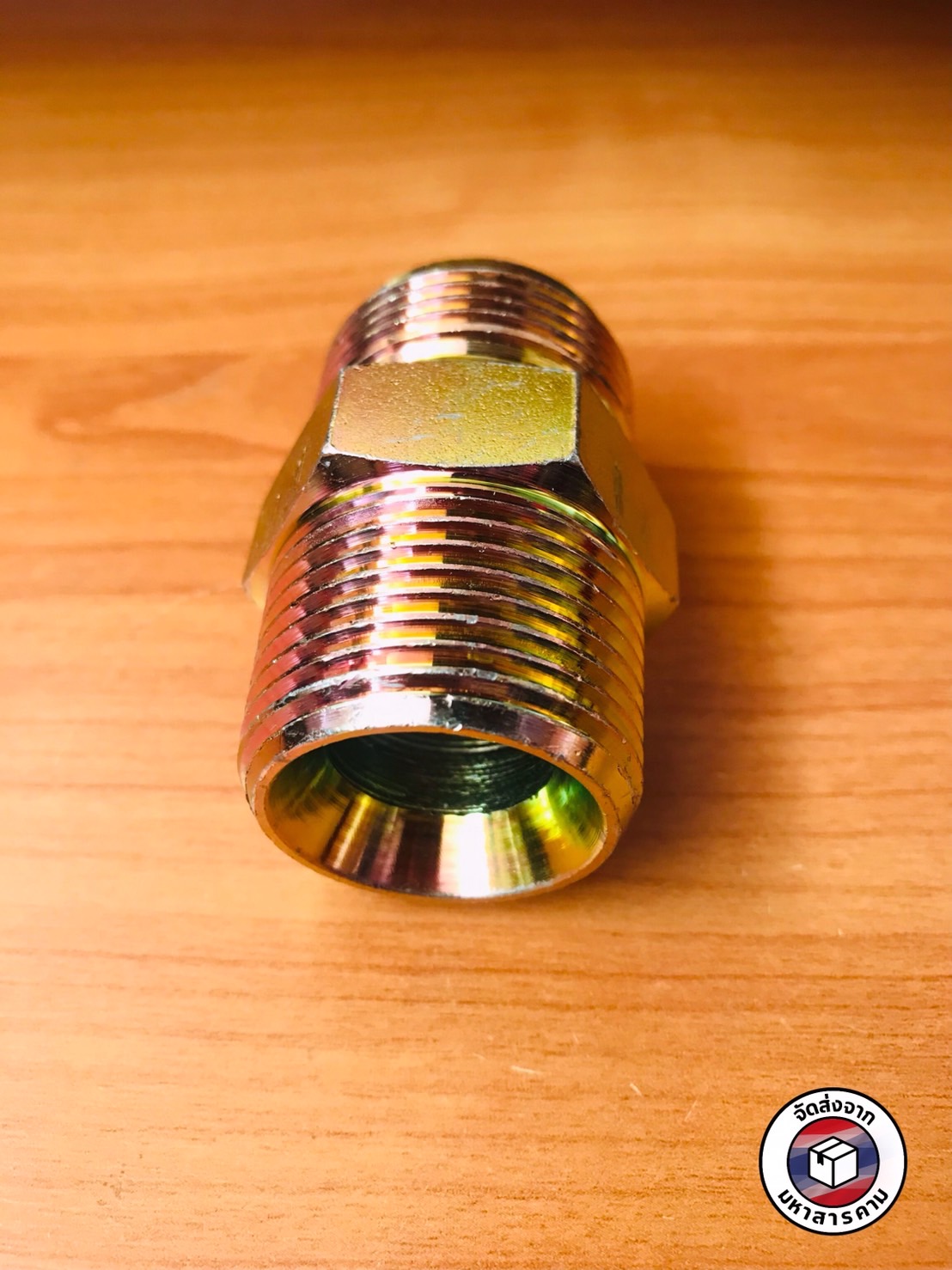 ข้อต่อตรงไฮดรอลิค PH-1616-S ขนาด 1 นิ้ว เกลียวนอก-นอก (Hydraulic Straight Fitting PH-1616-S 1 Inch Male-Male) #0067