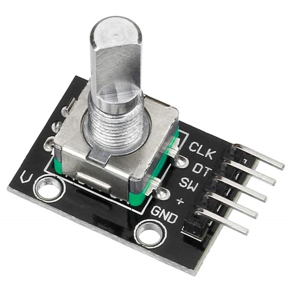 Rotary Encoder with Switch โมดูลอ่านค่าการหมุนพร้อมสวิทซ์ หมุนได้ 360 องศา