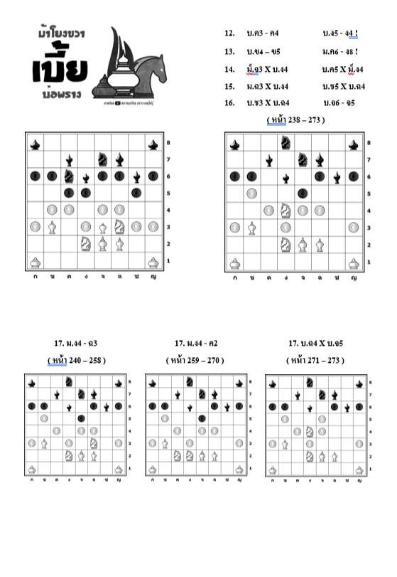 หนังสือหมากรุกไทย กลยุทธ์สุดยอดเซียน ฉบับม้าโยงขวา 3 (สุดยอดเซียนนกกระจิบ)
