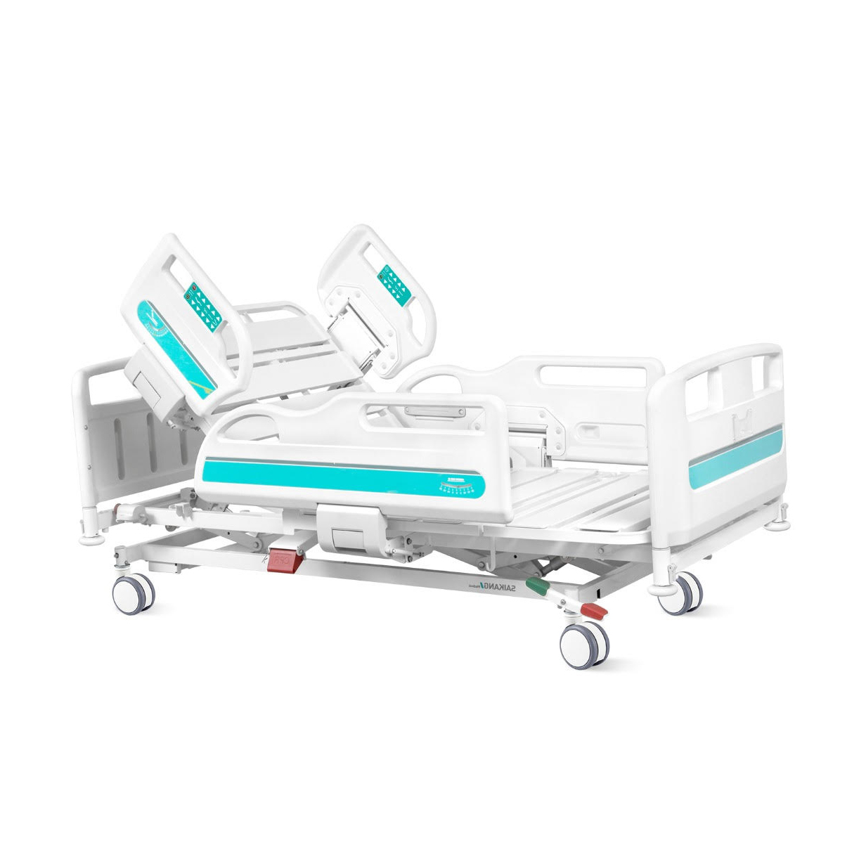 เตียงผู้ป่วยไฟฟ้า 11 ฟังก์ชัน Super Low ปรับต่ำพิเศษ รุ่นปีกนกแกรนด์ ดีลักซ์ (Grand Deluxe Hospital Bed) รับประกันศูนย์ไทย 6 ปี