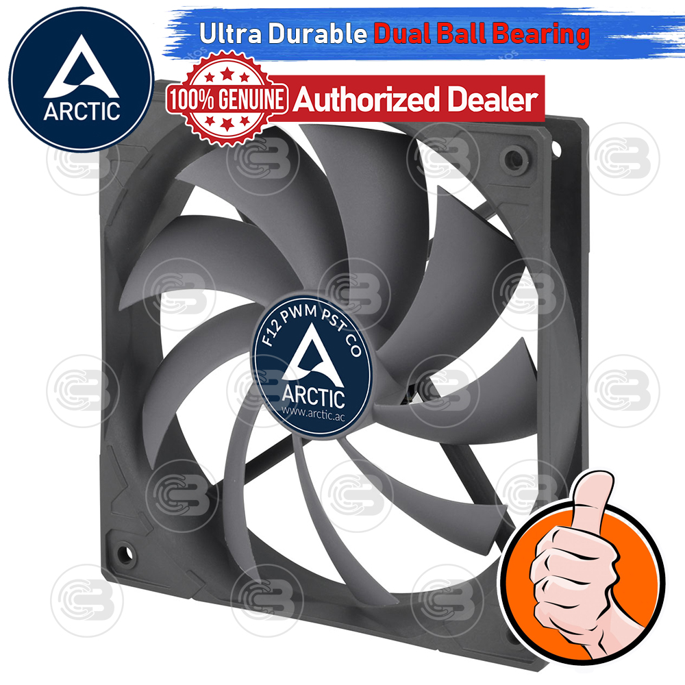 [CoolBlasterThai] ARCTIC F12 PWM PST CO (size 120 mm.) PC Fan Case ประกัน 10 ปี