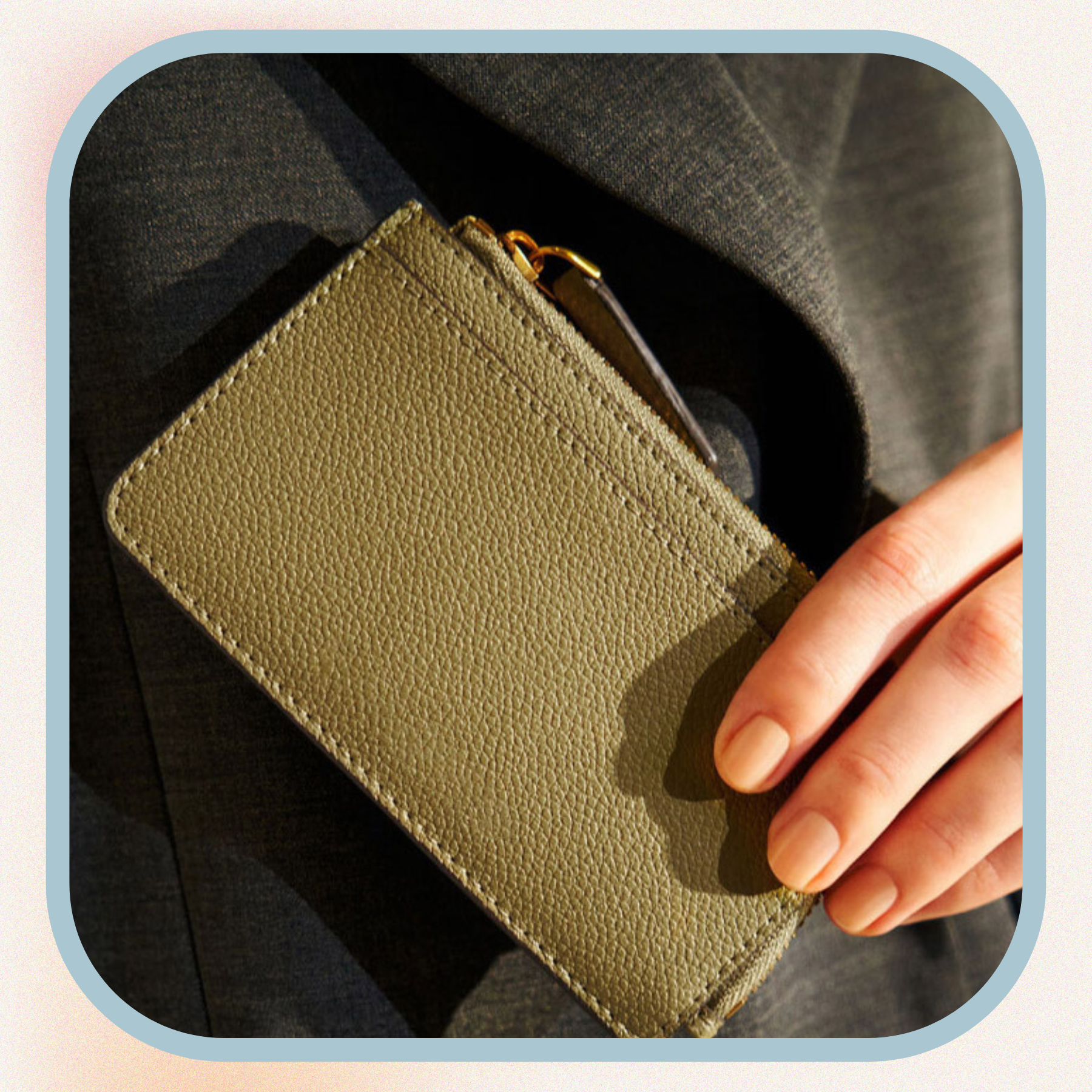 Sidezip Cardholder Green