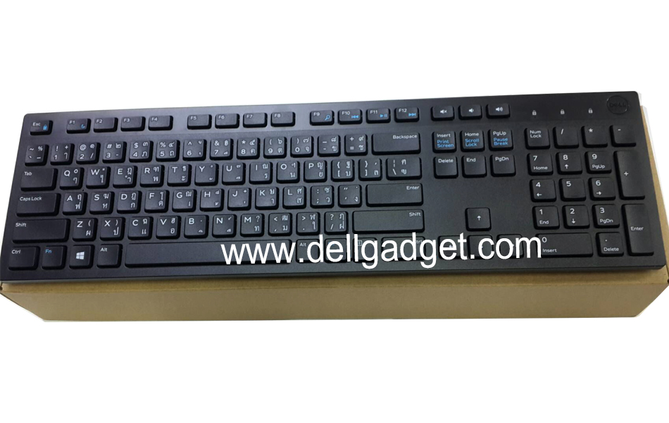 DELL KM636 Wireless Keyboard + Mouse ComboSet ไทย-อังกฤษ คีย์บอร์ด Dell ไร้สาย เม้าท์ Dell ไร้สาย