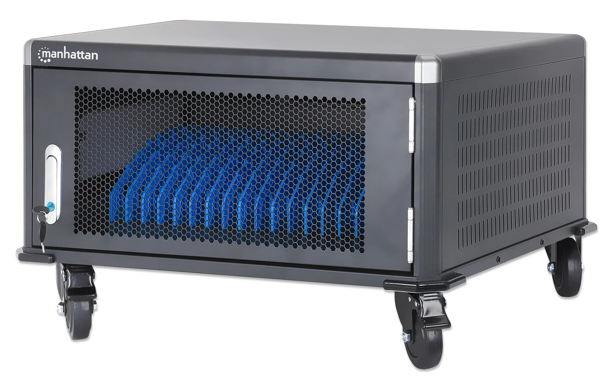 MHT-181181 ตู้ชาร์จอุปกรณ์อิเล็กทรอนิกส์แบบรถเข็น (AC 220 Volts/3080 Watts Charging Cart) รุ่น 20 ช่องเสียบ สำหรับประเทศไทย