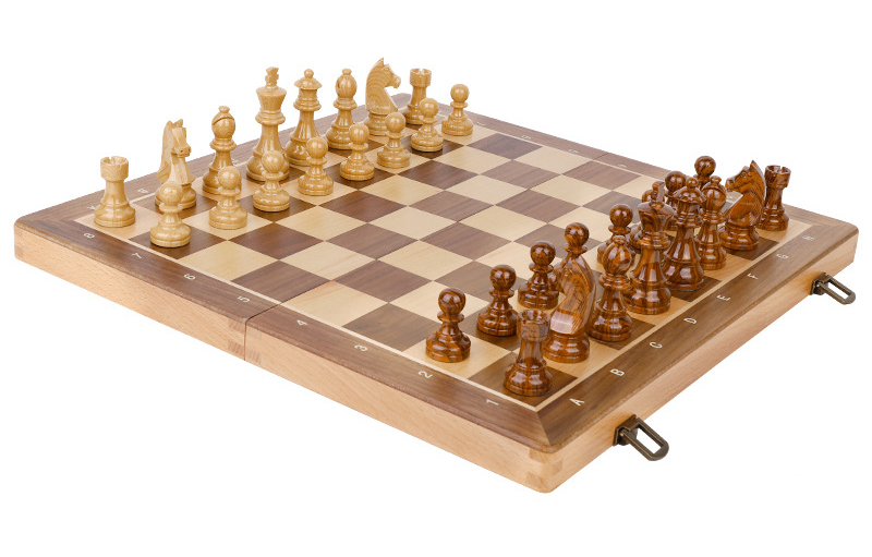 ชุดหมากรุกสากลไม้ German Knight Staunton Wooden Chess Set 2
