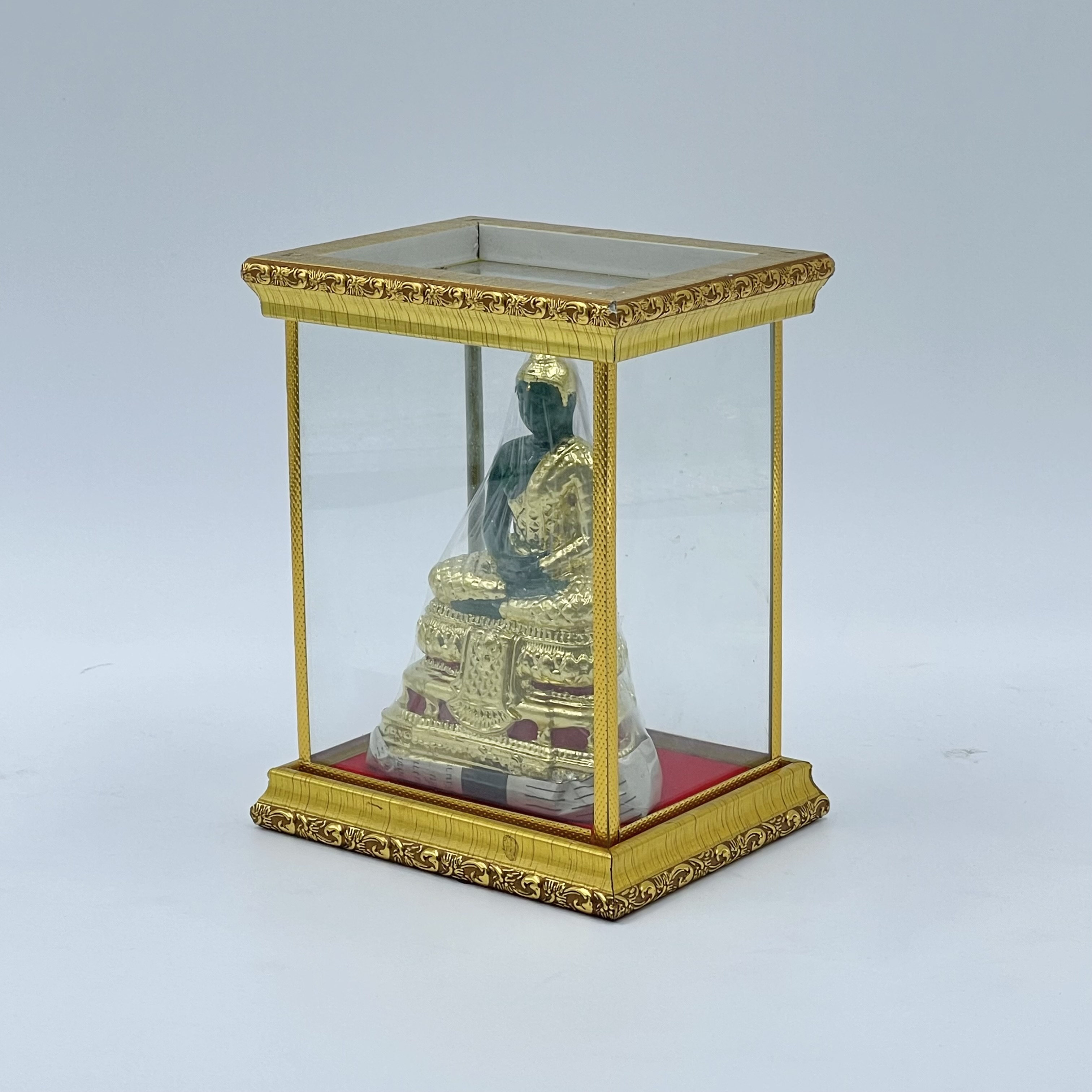 พระแก้วมรกต 3 นิ้ว ฤดูฝน สีเขียวมรกต พร้อมกรอบ