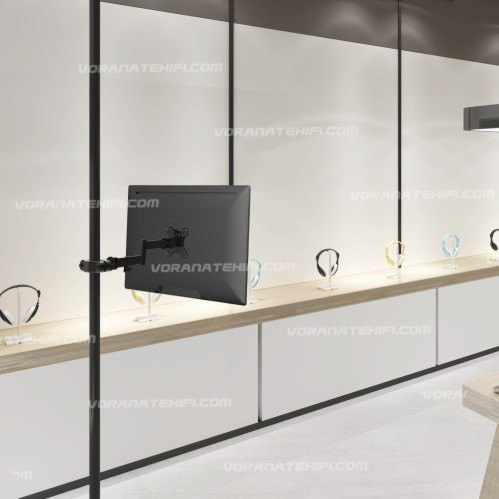 ENIX No.35-112 ขายึดจอคอมกับเสากลมขนาด 28-60 มม. แบบ Full-Motion สำหรับจอคอม 17"-32"/ VESA 75x75,100x100 (mm)