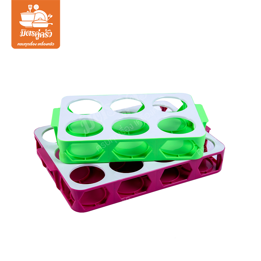 ถาดคว่ำแก้ว 12 ที่