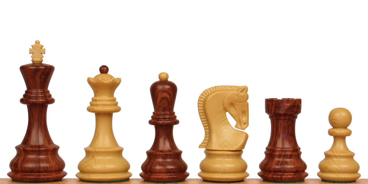 ชุดหมากรุกสากล German Knight Series Chess Set - Zagreb Wood Grain