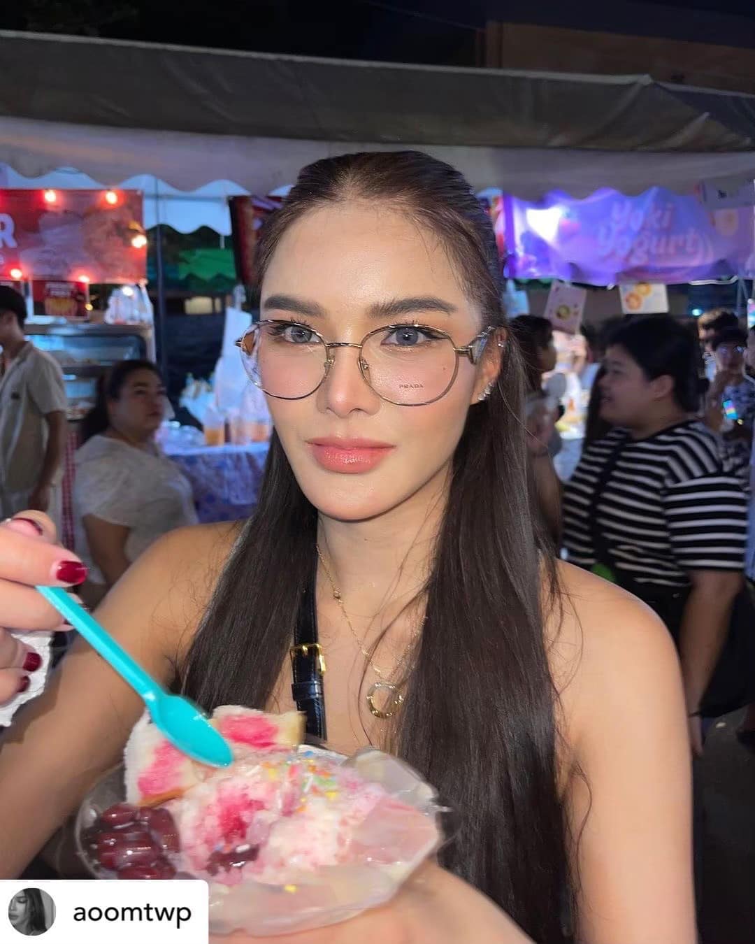กรอบแว่นสายตา PRADA PR A50V ZVN1O1 - Pale gold