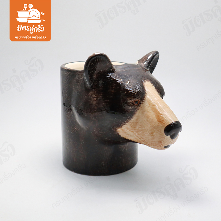 ที่ใส่ปากกา เก็บช้อน หมีกริซลี่