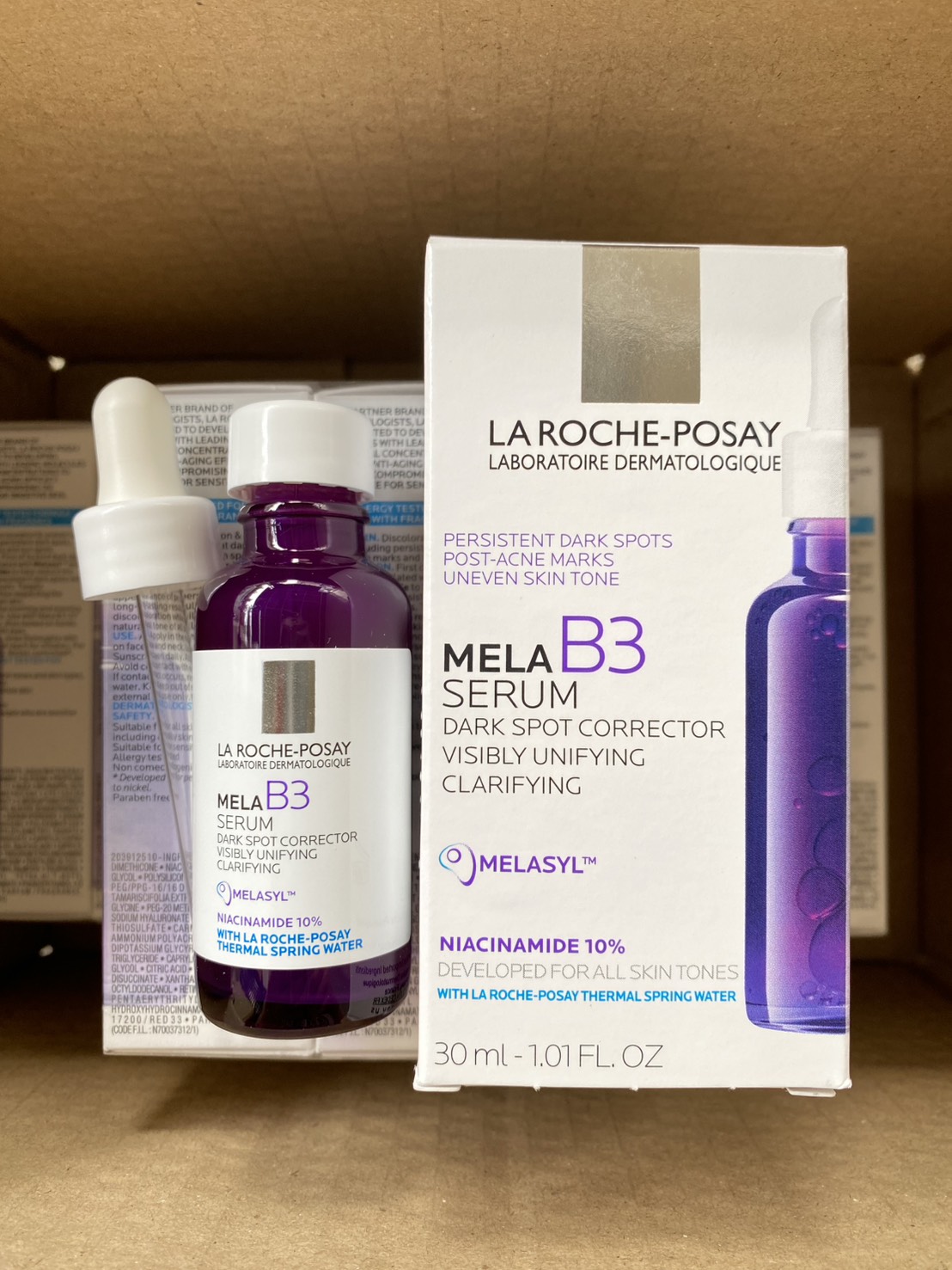 La Roche-Posay Mela B3 Serum 30ml. เซรั่มลดจุดด่างดำสูตรอ่อนโยน