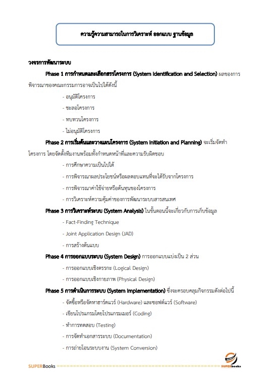 แนวข้อสอบ นักวิชาการคอมพิวเตอร์ปฏิบัติการ สำนักงบประมาณ อัพเดท2566