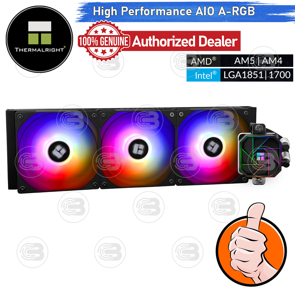 [CoolBlasterThai] Thermalright Aqua Elite 360 V3 ARGB BLACK AIO Liquid CPU Cooler (AM5/LGA1851 Ready) ประกัน 3 ปี