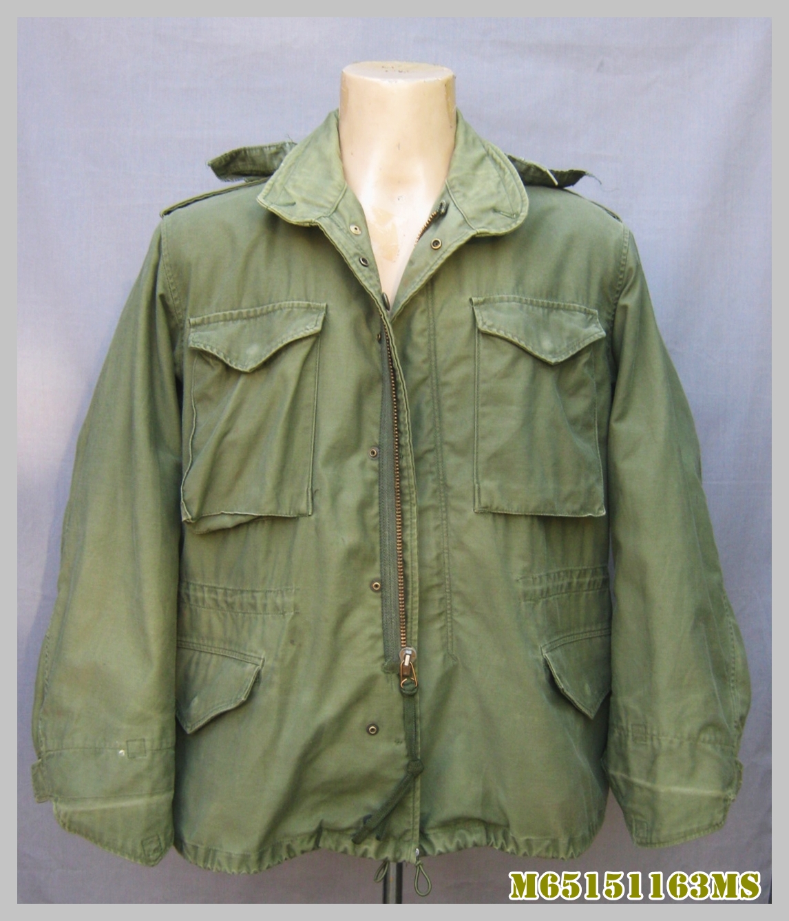 ขายแล้ว เสื้อทหาร M65 Class1 Pattern 4 Medium Short