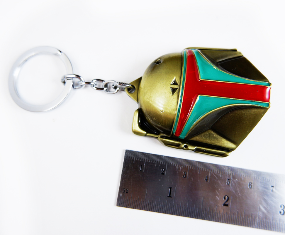 พวงกุญแจ โลหะ Boba Fett สีบรอนซ์ - Star Wars Keychain