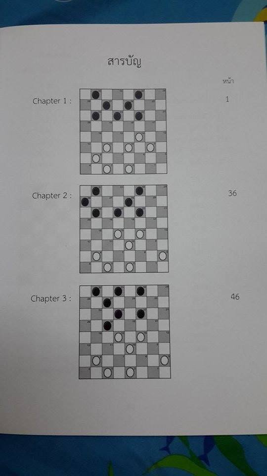 ตำราหมากฮอสไทย(มาตรฐาน vs ตัดข้าง เล่ม1) ฉบับเดินหลัง