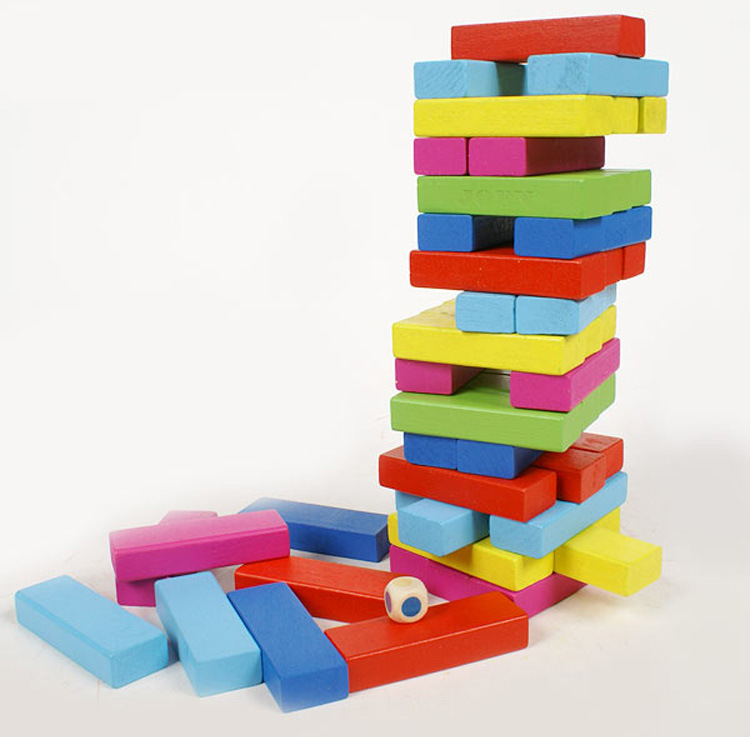 เกมตึกถล่มไม้สี Folds High (เกรดB)